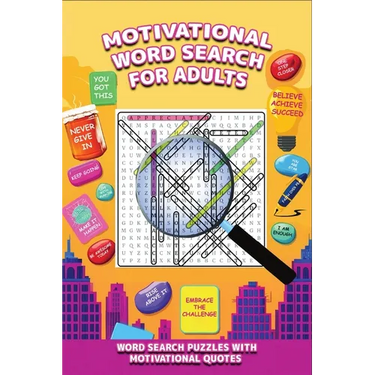 Motivational Word Search Puzzle Book With Quotes