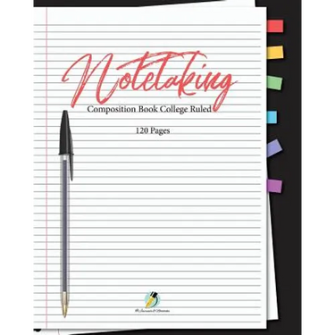 Note Taking Composition Book College Ruled 120 Pages