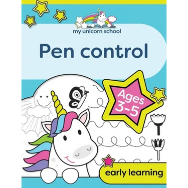 My Unicorn School Pen Control Age 3-5: Fun unicorn tracing activity book