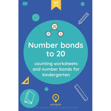 Number bonds to 20: counting worksheets and number bonds for kindergarten