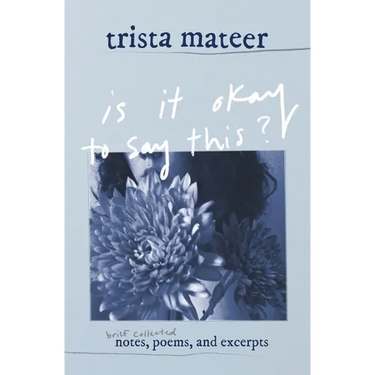 is it okay to say this?: brief collected notes, poems, and excerpts