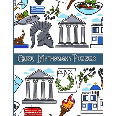 Greek Mythology Puzzles: Large Print Word Search and Complex Mazes Activity with Easy to Medium and Extreme Sudoku for Adult Anxiety - Ancient