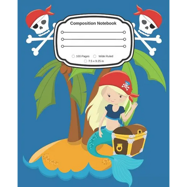 Yes, I am a Pirate Girl: Cute Composition Notebook Wide Ruled