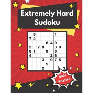 Extremely Hard Sudoku: 500+ Difficult Sudoku Puzzles for adults