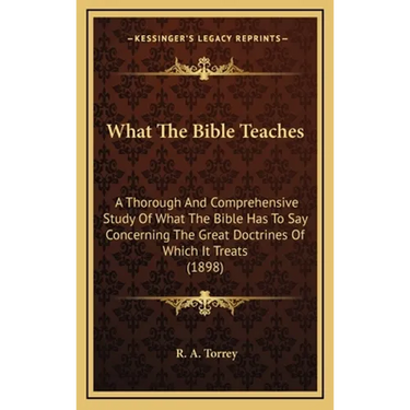 What The Bible Teaches: A Thorough And Comprehensive Study Of What The Bible Has To Say Concerning The Great Doctrines Of Which It Treats (189