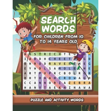 word search puzzle books for children from 10 to 14 years old: High Frequency Words Activity Book for Raising Confident