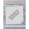 Favorite Recipes: Deluxe Recipe Binder