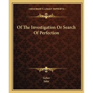 Of The Investigation Or Search Of Perfection