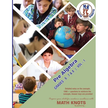 Pre-Algebra: Grades: 6-8 Vol - 1