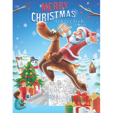 Merry Christmas Coloring Book For Adult: 40 Pages Merry Christmas Coloring Book For Relaxation, Fun and Inspiration The best Gifts