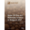State-Of-The-Art Materials Science in Belgium 2017