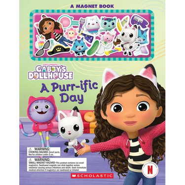 A Purr-Ific Day (Gabby's Dollhouse Magnet Book)