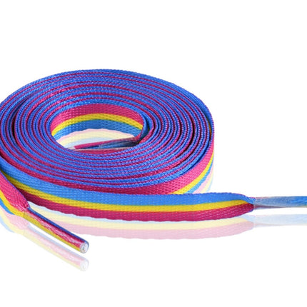Pansexual Flag Striped Shoe Laces by Fundraising For A Cause