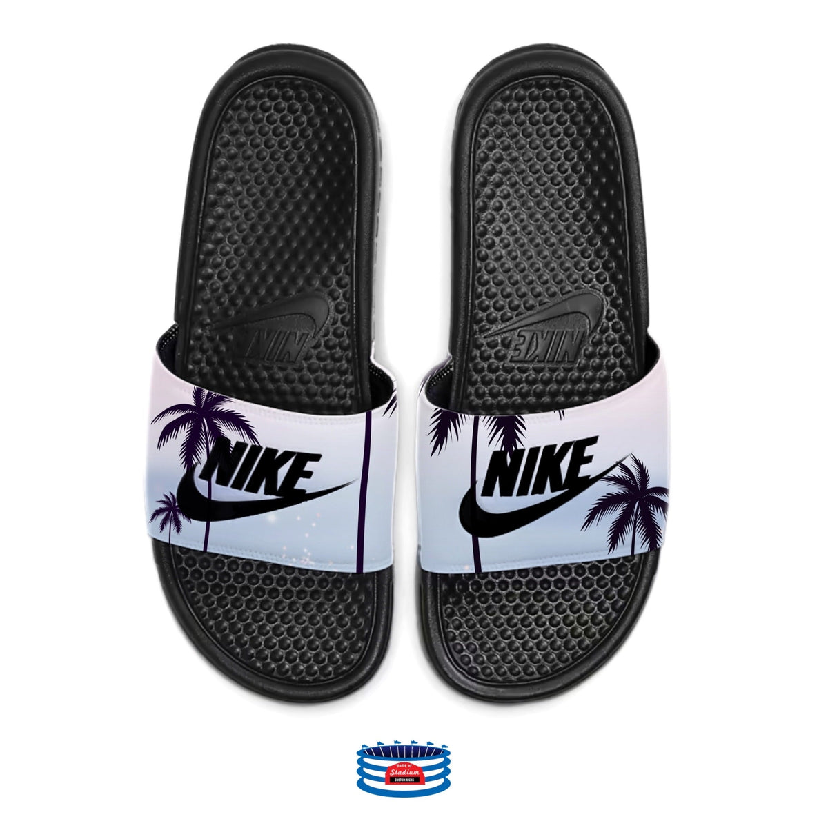 custom nike slides benassi
