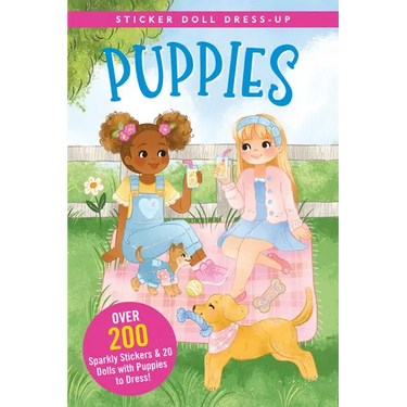 Puppies Sticker Doll Dress-Up Book