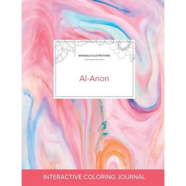 Adult Coloring Journal: Al-Anon (Mandala Illustrations, Bubblegum)