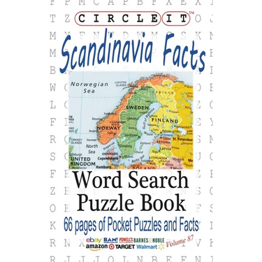 Circle It, Scandinavia Facts, Word Search, Puzzle Book