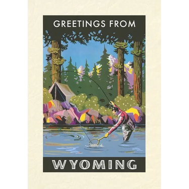 Vintage Lined Notebook Greetings from Wyoming