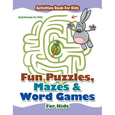 Fun Puzzles, Mazes & Word Games For Kids - Activities Book For Kids