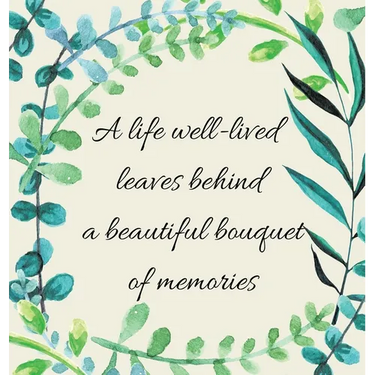 In Loving Memory Condolence Book (Hardback cover)