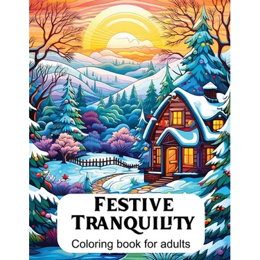 Festive Tranquility: A Christmas Coloring Book for Adults