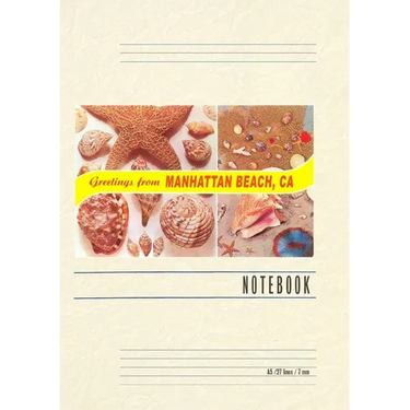 Vintage Lined Notebook Greetings from Manhattan Beach