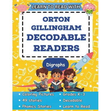 Learn to Read with Orton Gillingham Decodable Readers: Orton Gillingham Materials Phonics Readers for Kindergarten, First Grade, Second Grade, and Thi
