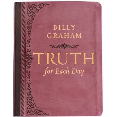 Truth for Each Day, Large Text Leathersoft: Daily Devotions to Renew Your Mind and Inspire Your Soul (a 365-Day Devotional) - The Perfect Father's Day