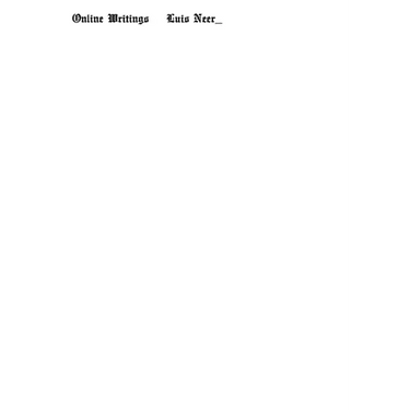 Online Writings