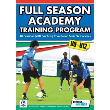 Full Season Academy Training Program U9-12 - 40 Sessions (200 Practices) from Italian Serie 'a' Coaches