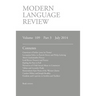 Modern Language Review (109: 3) July 2014