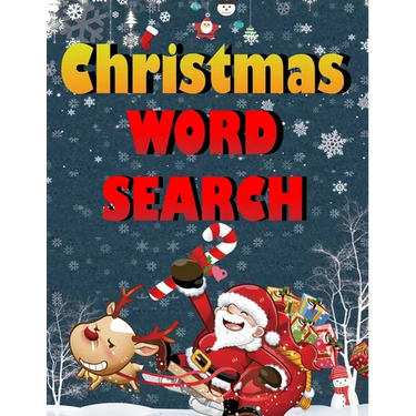 Christmas word search.: Easy Large Print Puzzle Book for Adults, Kids & Everyone for the 25 Days of Christmas.