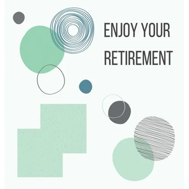 Happy Retirement Guest Book with lined pages (hardback)