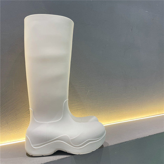 High Platform Rain Boots by White Market