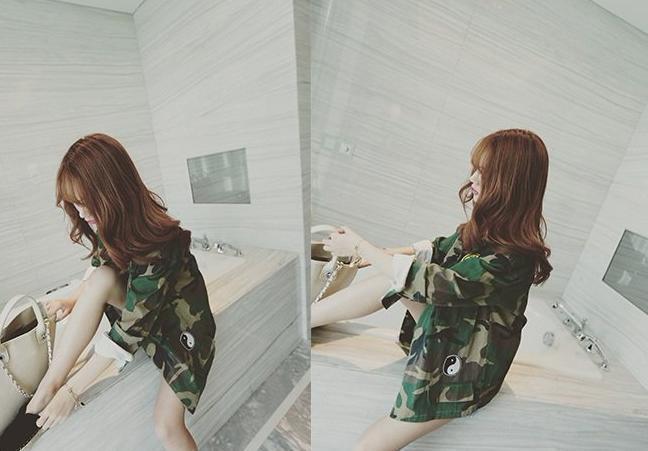 Patched Camouflage Jacket by White Market