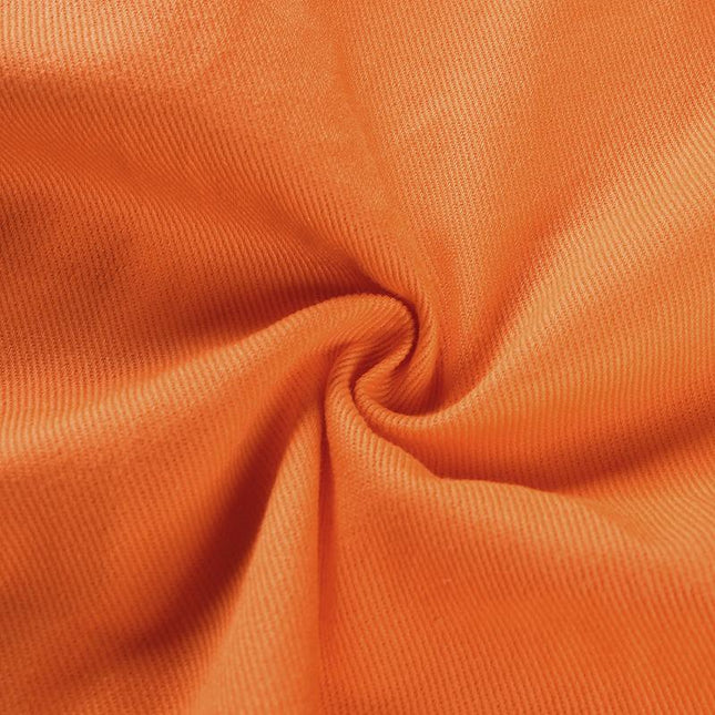 Cropped Orange Denim Jacket by White Market
