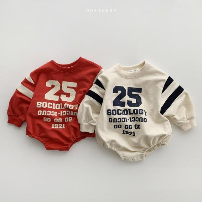 Baby Slogan Print Pattern Long Sleeve Cotton Bodysuit by MyKids-USA™