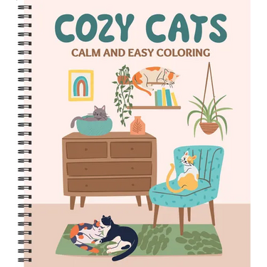 Calm and Easy Coloring: Cozy Cats