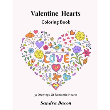 Valentine Hearts Coloring Book