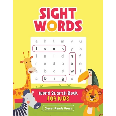 Sight Words Word Search Book for Kids: High-Frequency Words Activity Book - Dolch Sight Words Puzzles for Second and Third Graders