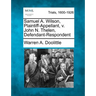 Samuel A. Wilson, Plaintiff-Appellant, V. John N. Thelen, Defendant-Respondent
