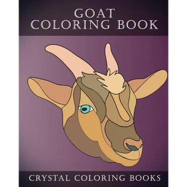 Goat Coloring Book: 30 Simple Goat Face Line Drawing Coloring Pages