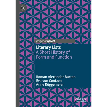 Literary Lists: A Short History of Form and Function