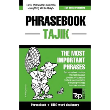 English-Tajik phrasebook and 1500-word dictionary