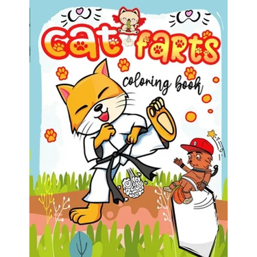 cat farts coloring book: Funny And cute cats farting colouring book, Relaxing And Hilarious Fun Coloring Gift Book for Cat Lovers