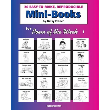 Mini-Books For Poem Of The Week 1: 20 Easy-To-Make Reproducible Mini-Books
