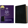 NKJV Life Application Study Bible, Third Edition, Large Print (Bonded Leather, Black, Red Letter)
