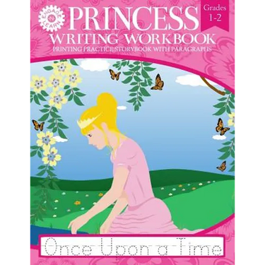 Princess Writing Workbook Printing Practice Storybook with Paragraphs