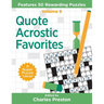 Quote Acrostic Favorites: Features 50 Rewarding Puzzles