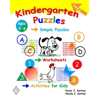 Kindergarten Puzzles - Level 1: Simple Puzzles, Worksheets, and Activities for Kids